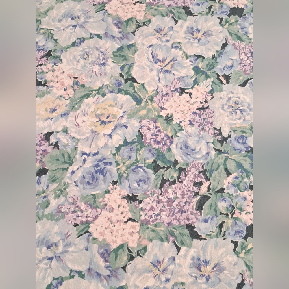 Eileen West Delphinium Hydrangea Ruffled Duvet Cover F/Q